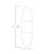 Skutchi Designs 45 in W, 165.75 in L, 29 in H, Engineered Wood Top, Grey HAR-OVL-45X166-DOU-XD01 - alternate 2